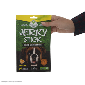غذای تشویقی سگ ووجی برند Jerky Stick Banana 905862 کد 1532 وزن 70 گرم