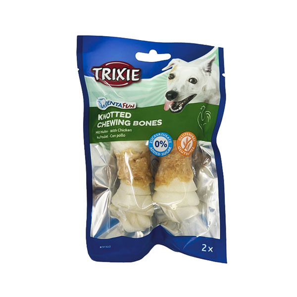 تشویقی سگ تریکسی مدل Knotted Chewing Bones وزن70 گرم