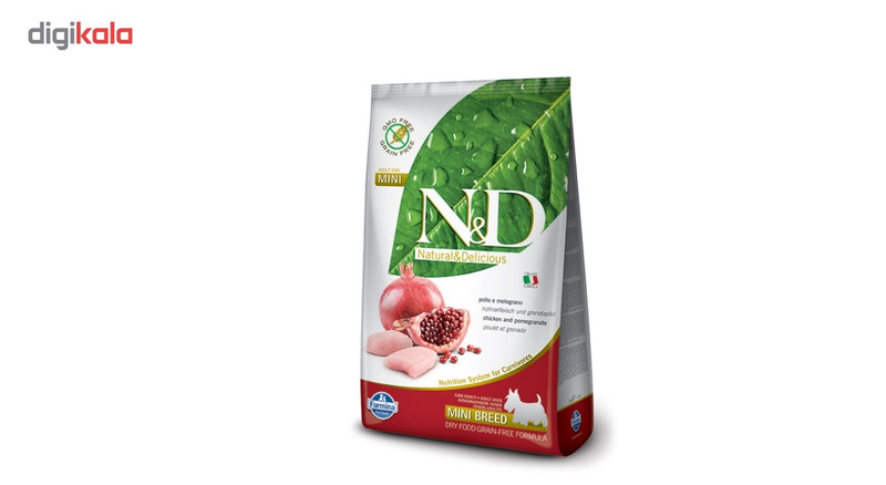 غذای خشک سگ فارمینا مدل Chicken And Pomegrante Adult Mini وزن 2.5 کیلوگرم
