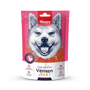 تشویقی سگ ونپی مدل Vension Jerky با طعم گوشت گوزن وزن 100 گرم