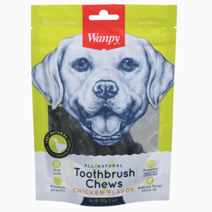 غذای تشویقی سگ ونپی مدل Toothbrush Chews Beef Flavor وزن 100 گرم