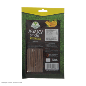 غذای تشویقی سگ ووجی برند Jerky Stick Banana 905862 کد 1532 وزن 70 گرم
