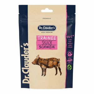تشویقی سگ دکتر کلادر مدل trainee snack schwein طعم گوشت خوک وزن 80 گرم