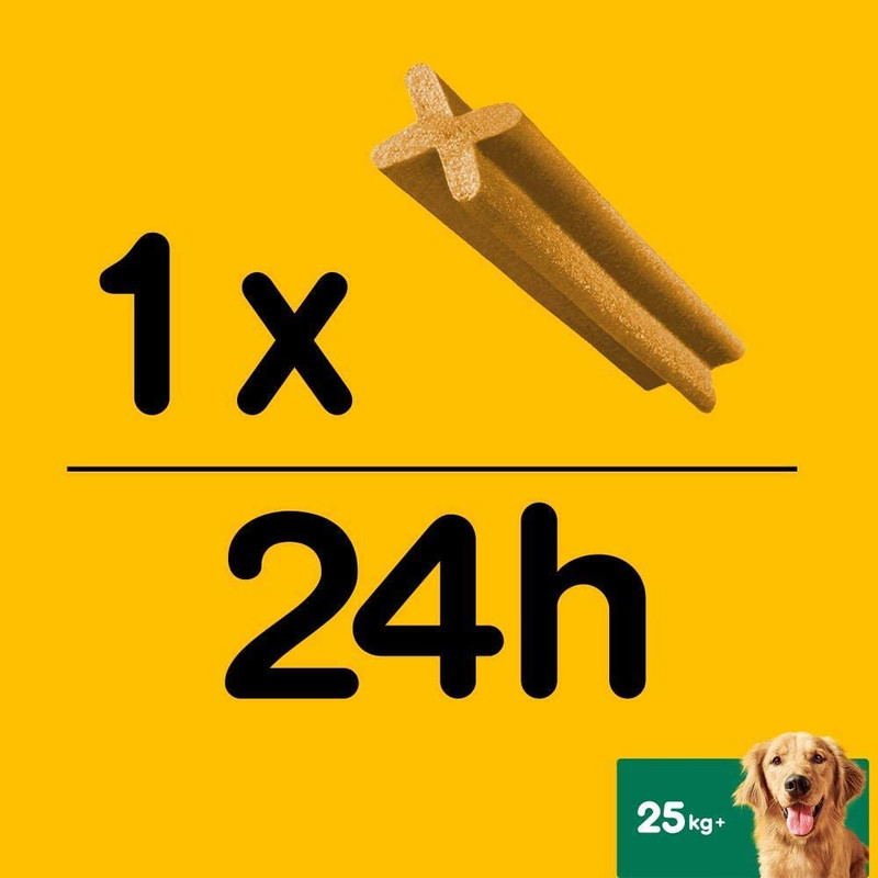 تشویقی سگ پدیگری مدل Dentastix Medium وزن 180 گرم