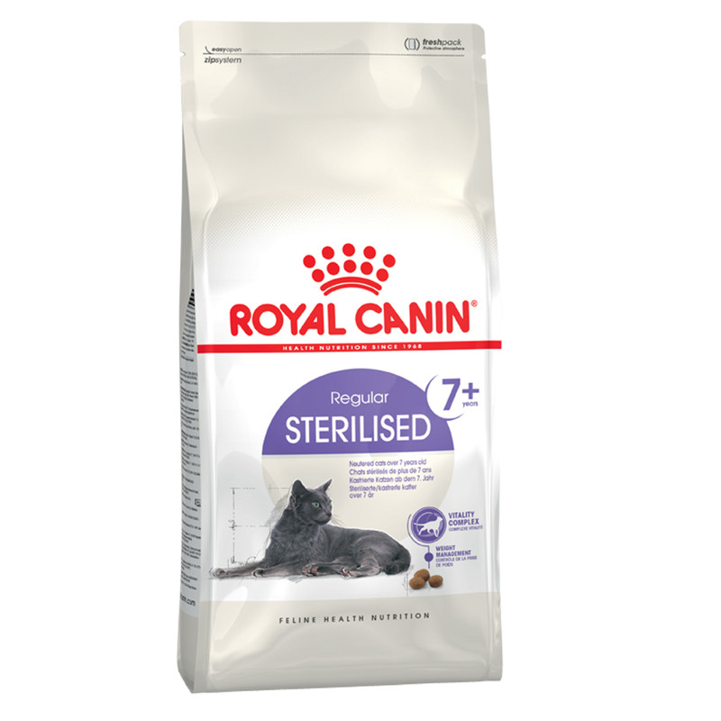 غذای خشک گربه رویال کنین مدل 7+Sterilised وزن 3.5 کیلوگرم
