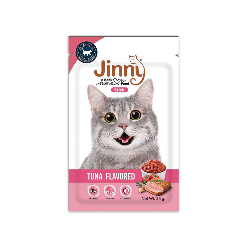 تشویقی گربه جرهای مدل Jinny طعم ماهی تن وزن 35 گرم