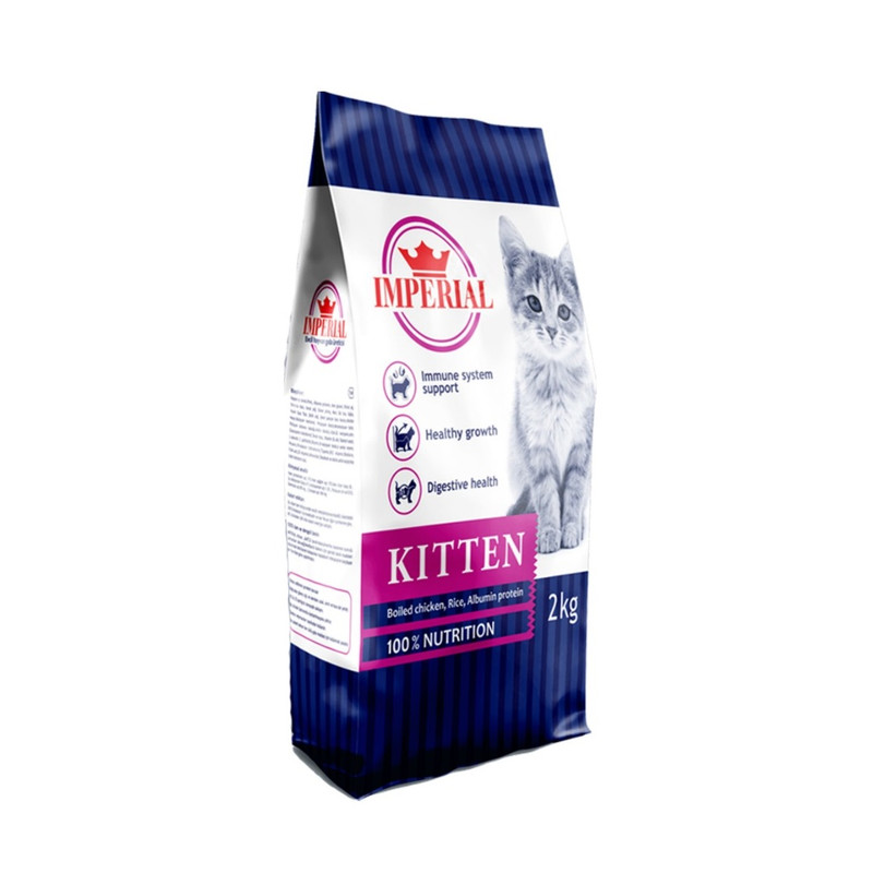 غذای گربه امپریال مدل kitten وزن 2 کیلوگرم