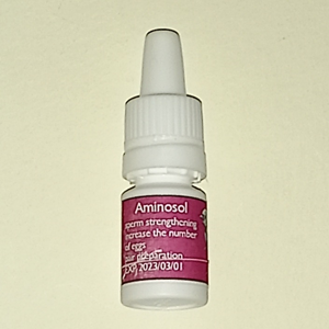 محلول افزایش تخم پرندگان زینتی مدل Aminosol 30X حجم 30میلی لیتر