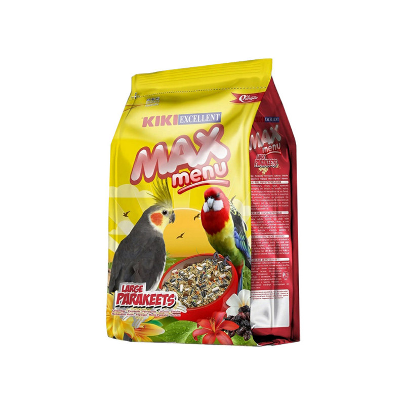 غذای عروس هلندی و طوطی سانان کیکی مدل مکس منو وزن 500 گرم