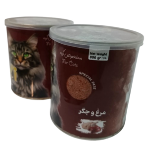 کنسرو غذای گربه وکسی مدل مرغ و جگر وزن 800 گرم مجموعه دو عددی