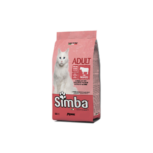 غذای خشک گربه بالغ مونژه مدل Simba Adult Cat kibbles طعم گوشت گاو وزن 2 کیلوگرم
