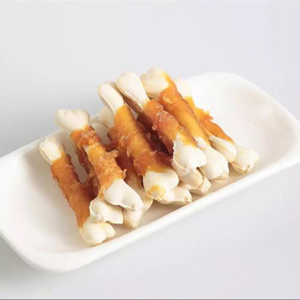 غذای تشویقی سگ کینگ چوی مدل chicken calcium bone وزن خالص 95 گرم