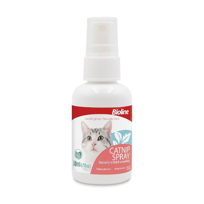 اسپری کت نیپ گربه بایولاین مدل catnip حجم 50 میلیلیتر