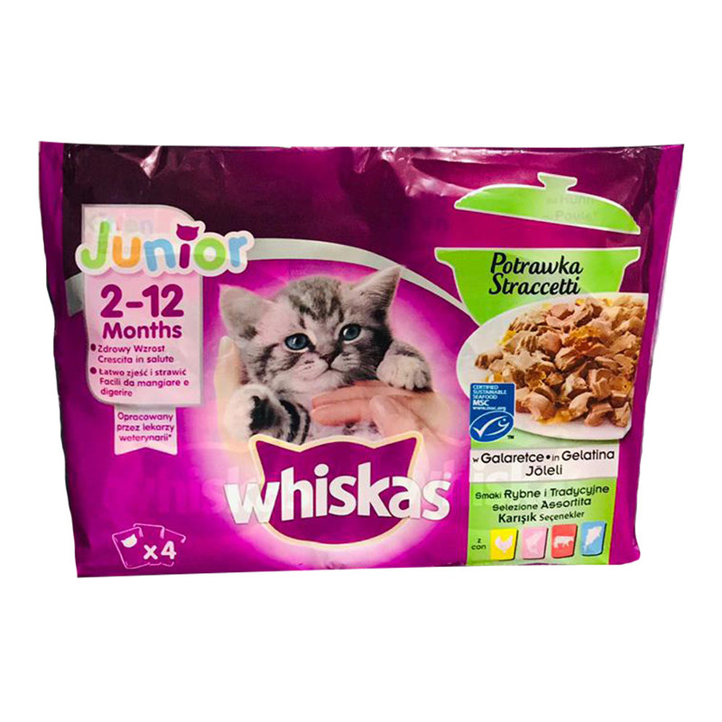 پوچ گربه ویسکاس مدل 4in1 وزن 400 گرم