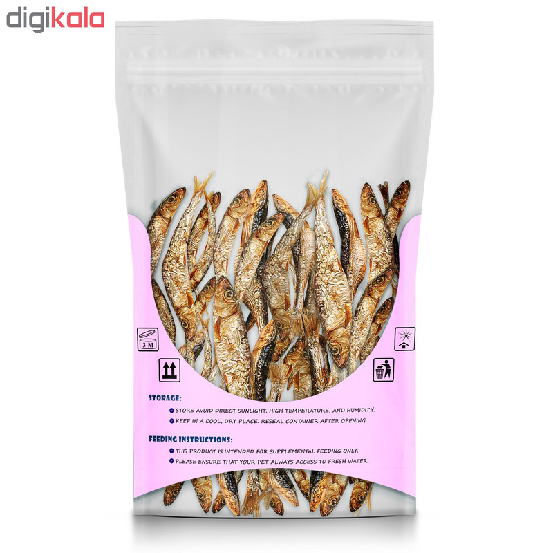تشویقی سگ و گربه لوریتا مدل DRIED FISH وزن 75 گرم