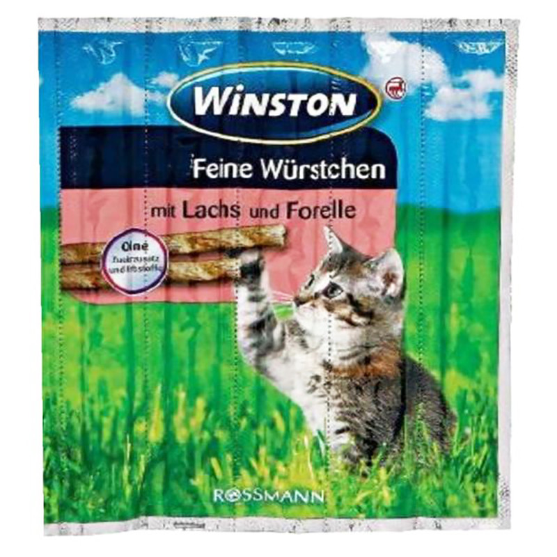 تشویقی گربه وینستون مدل Mit Lachs & Forelle وزن 25 گرم بسته 5 عددی