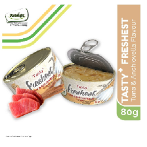 کنسرو غذای گربه دنتالایت مدل میکس وزن 80 گرم بسته 6 عددی
