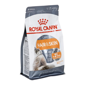غذای خشک گربه رویال کنین مدل Hair and Skin وزن 400 گرم