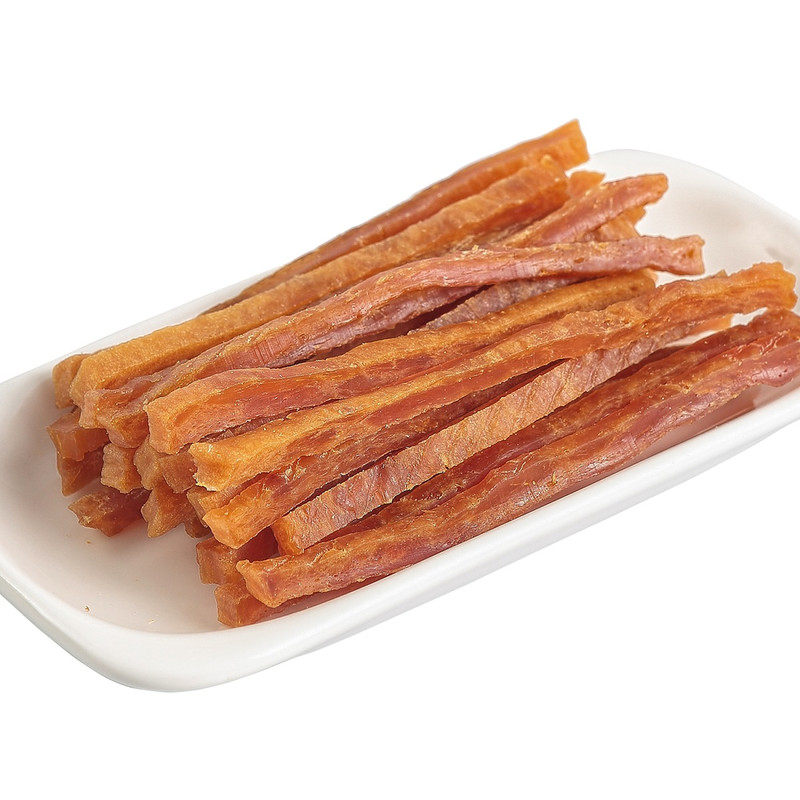 غذای تشویقی سگ اُداگ مدل Chicken Jerky strips وزن ۱۰۰ گرم