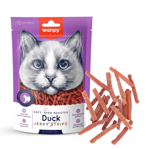 تشویقی گربه ونپی مدل Duck Jerky Strips با طحم اردک وزن 80 گرم