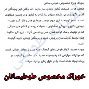 غذای خشک کوتوله و عروس هلندی ماهان طیور مدل مخلوط کد400 وزن 400گرم