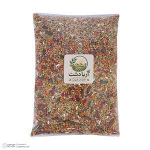 غذای عروس هلندی و طوطی برزیلی آریا دشت مدل 001 وزن 900 گرم