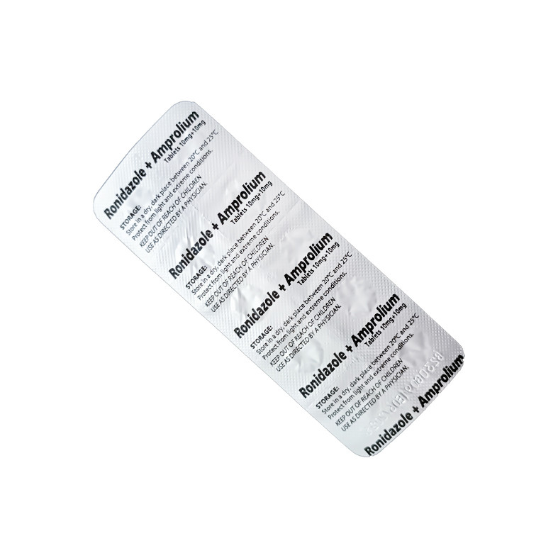قرص آنتی بیوتیک پرندگان مدل Ronidazole + Amprolium مجموعه 10 عددی
