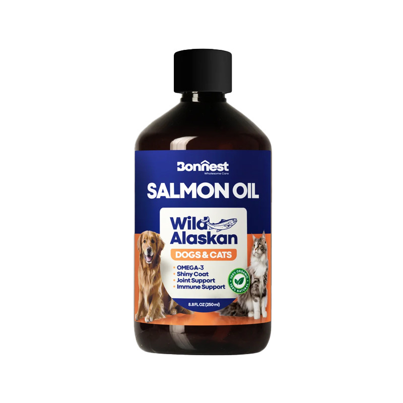روغن ماهی سگ و گربه بونست مدل Salmon Oil حجم 250 میلی لیتر