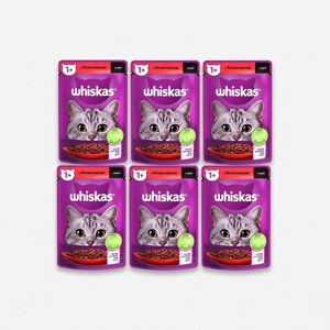 پوچ گربه ویسکاس مدل Beef وزن 85 گرم بسته 6 عددی