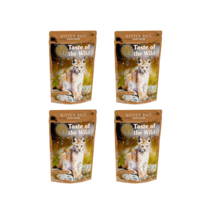 پوچ بچه گربه تیست آف د وایلد مدل Feline Recipe Kitten Pate طعم مرغ بسته 4 عددی