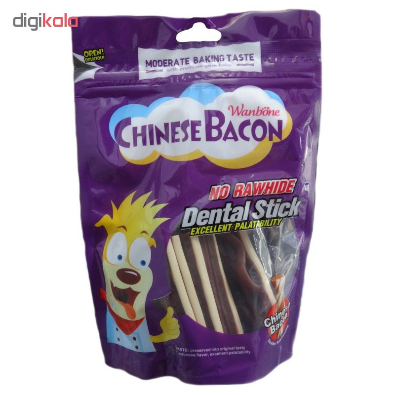 غذای تشویقی سگ وانبون مدل Chinese Bacon مقدار 0.08 کیلوگرم