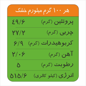 غذای تقویتی پرنده مدل میلورم وزن 60 گرم