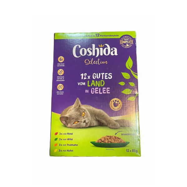 غذای پوچ گربه کوشیدا مدل گوشت گاو وزن 85 گرم