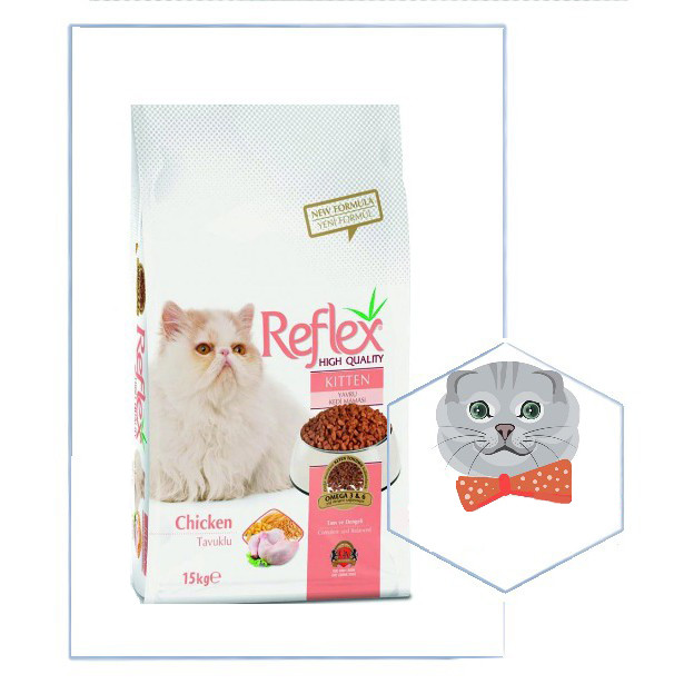 غذای خشک بچه گربه رفلکس مدل kitten وزن 1500گرم