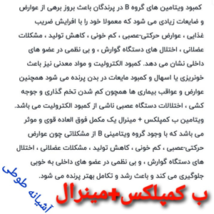 محلول ویتامین ب کمپلکس پرندگان زینتی مدل B.Mineral حجم 25 میلی لیتر مجموعه 5 عددی