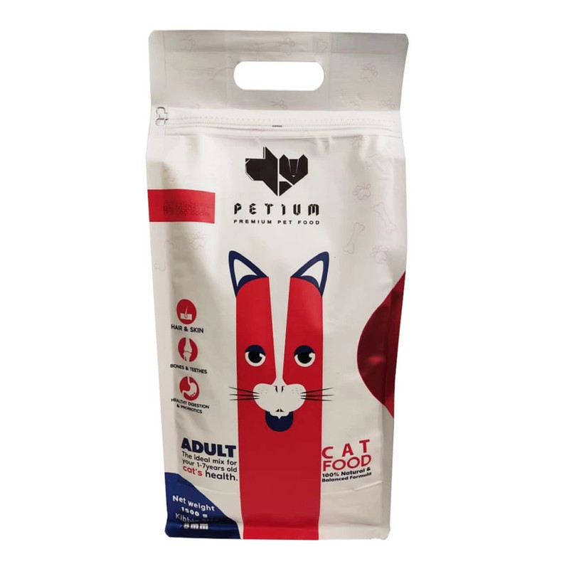 غذای خشک گربه پتیوم مدل SUPER ADULT CAT FOOD  وزن 1.5 کیلوگرم