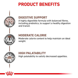 غذای خشک گربه رویال کنین مدل Gastrointestinal Moderate Calorie وزن 2 کیلوگرم