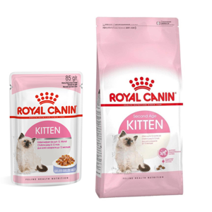 غذای خشک و پوچ بچه گربه برند رویال کنین مدل kitten وزن 2 کیلوگرم