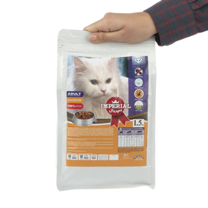 غذای خشک گربه امپریال مدل Premium Cat Adult وزن 1.5 کیلوگرم