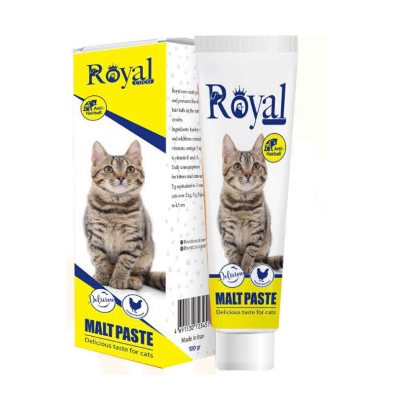 خمیر مالت گربه رویال کوکو مدل Anti-Hairball با طعم مرغ وزن 100 گرم