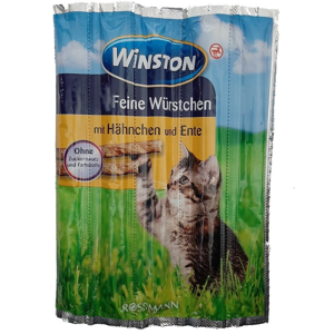 اسنک تشویقی گربه وینستون مدل Hahnchen & Ente کد 801 مجموعه 4عددی