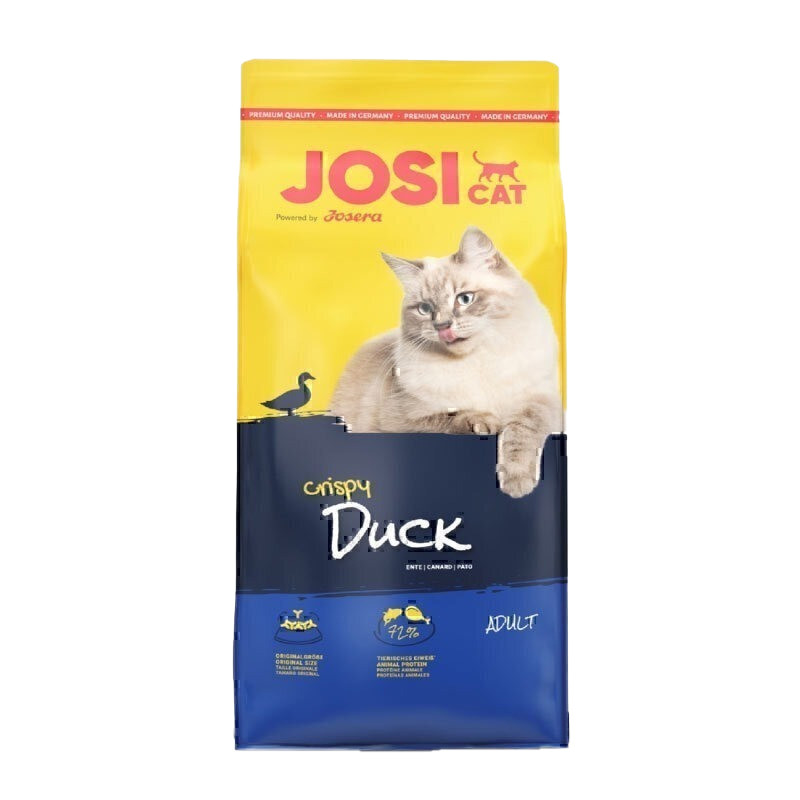 غذای خشک گربه بالغ جوسرا مدل Josicat Crispy Duck طعم گوشت اردک وزن 1.9 کیلوگرم