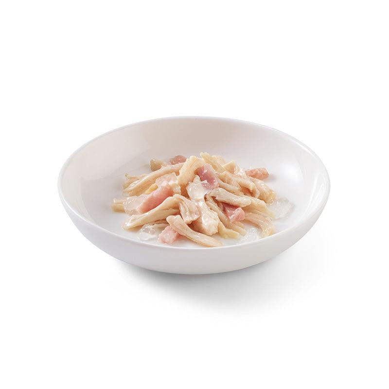 پوچ گربه شسیر مدل Pouch Chicken Fillets With Ham-15792 با طعم فیله مرغ و ژامبون وزن 100 گرم