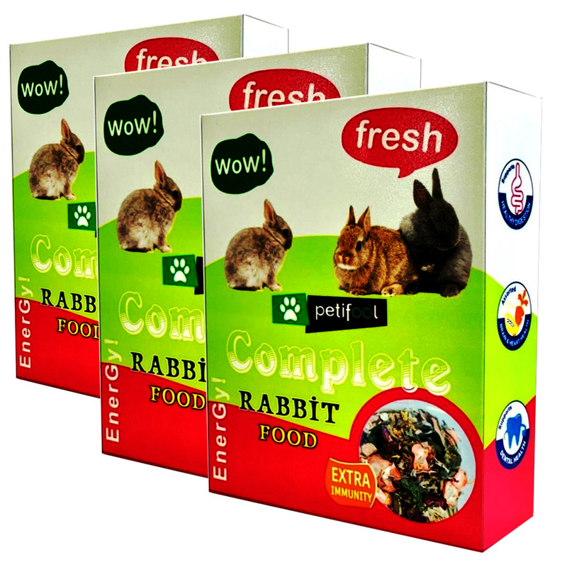 غذای خرگوش پتی فول کد PR750 وزن 750 گرم بسته 5 عددی
