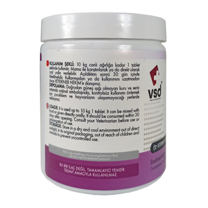 قرص جویدنی سگ و گربه وی اس دی مدل تقویت سیستم تنفسی PHYTOSPAN وزن 120 گرم
