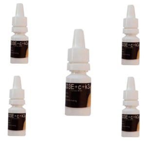 ویتامین پرندگان زینتی AD3E+c+k3 مدل باروری کد 5ML حجم 5 میلی لیتر مجموعه 5 عددی