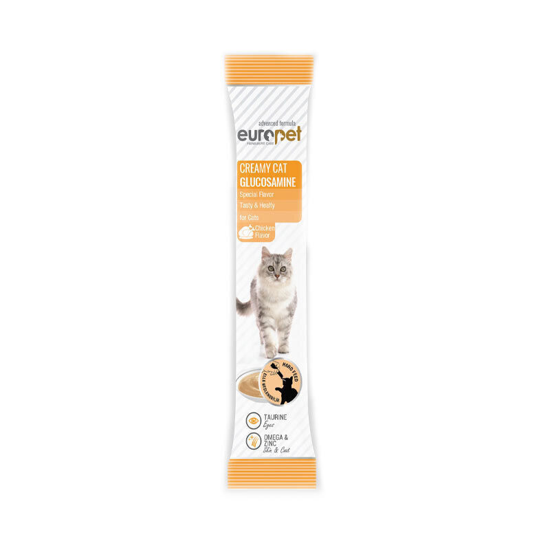بستنی گربه یوروپت مدل تقویت سیستم ایمنی طعم مرغ وزن ۱۴ گرم