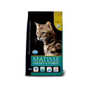 غذای خشک گربه فارمینا مدل Matisse Chicken And Turkey وزن 0.4 کیلوگرم