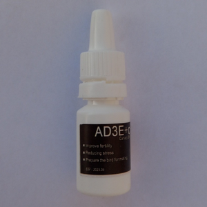 قطره تقویت کننده پرندگان زینتی مدل AD3E+c+k3 حجم 30 میلی لیتر