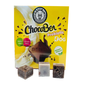 تشویقی سگ بنجی مدل chocoben probiotic بسته 50 عددی